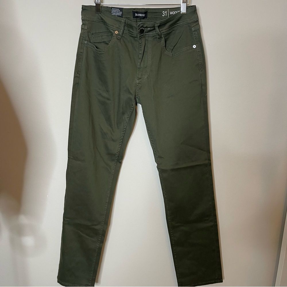 Blank NYC NEW THE WOOSTER MEN’s pants in green - Picture 3 of 10